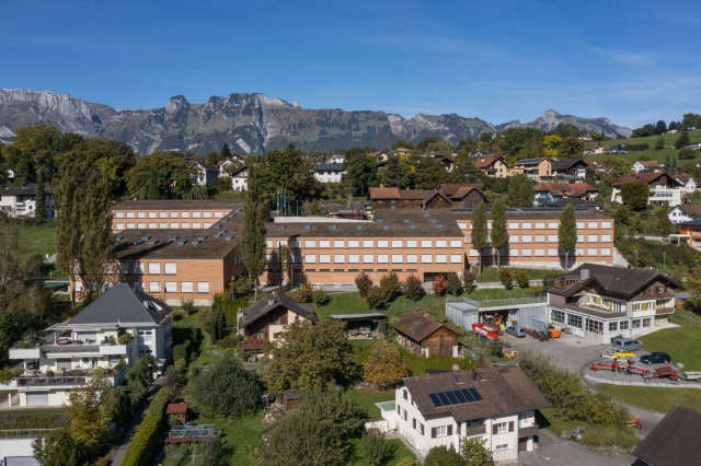 Luftaufnahme Primarschule Eschen