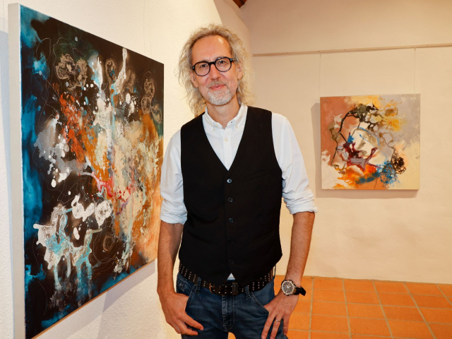 Ausstellung Acryl & Grafit von Patrick Indra und Alex Hermann